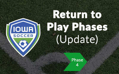 Iowa Soccer Return to Play Phase 4
